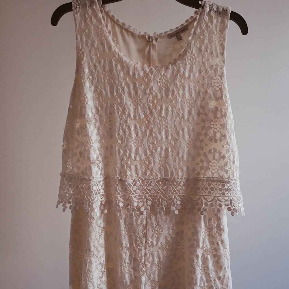 White patterned romper